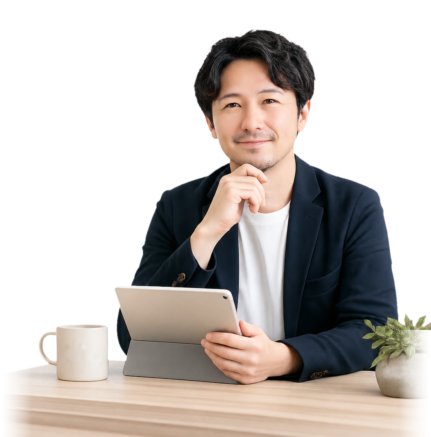 AI導入支援について説明する代表者
